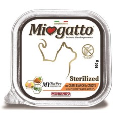 Morando Miogatto δισκάκι Adult Sterilized με κοτόπουλο & καρότα 100gr