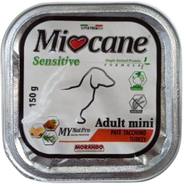 Morando Δισκάκι Miocane Adult mini γαλοπούλα 150gr Morando Δισκάκι Miocane Adult mini γαλοπούλα 150gr