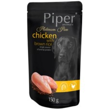 Dolina Piper Platinum Μονοπρωτεινική τροφή για ενήλικα σκυλιά με Κοτόπουλο-Καστανό Ρύζι σε φακελάκι