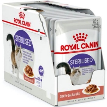 Royal Canin Feline Υγιεινή διατροφή Wet sterilised gravy για ενήλικες στειρωμένες γάτες Royal Canin Feline Υγιεινή διατροφή Wet sterilised gravy για ενήλικες στειρωμένες γάτες