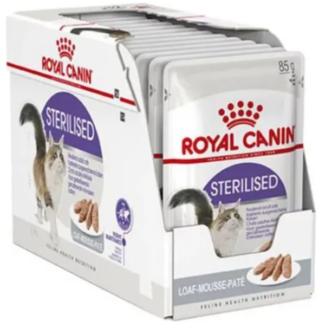 Royal Canin Πλήρης τροφή (πατέ) για ενήλικες στειρωμένες γάτες 12x85gr Royal Canin Πλήρης τροφή (πατέ) για ενήλικες στειρωμένες γάτες 12x85gr
