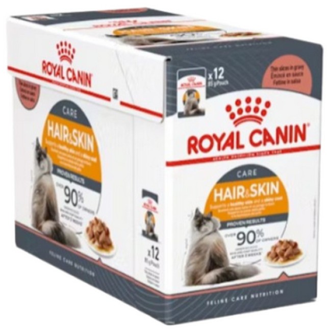 Royal Canin υγρή τροφή για ενήλικες γάτες (σε σάλτσα) με ευαισθησίες σε δέρμα και τρίχωμα