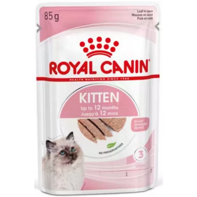 Royal Canin Feline Υγιεινή διατροφή Wet Kitten Instinctive Loaf για γατάκια στη δεύτερη φάση ανάπτυξ