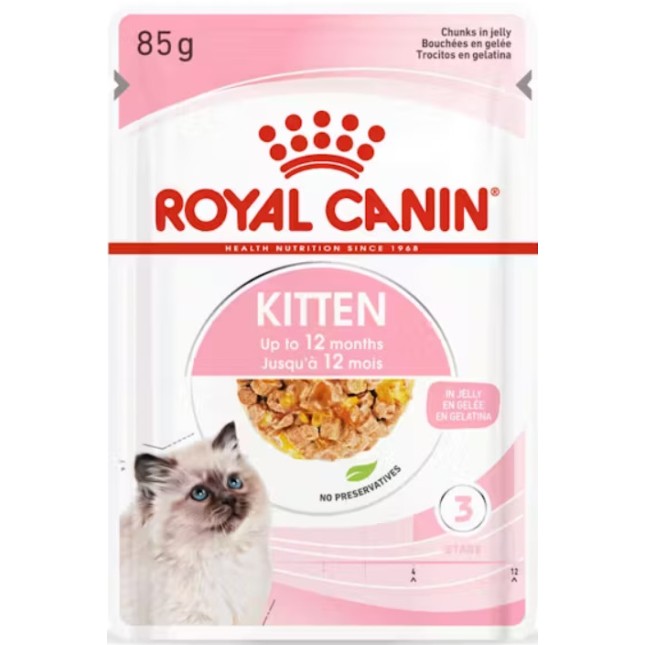 Royal Canin Πλήρης τροφή σε ζελέ για γατάκια, 2ης φάσης ανάπτυξης έως 12 μηνών
