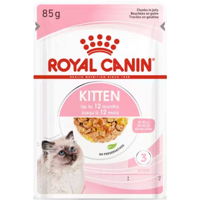 Royal Canin Feline Health Nutrition Wet kitten instinctive Jelly Πλήρης τροφή για γατάκια