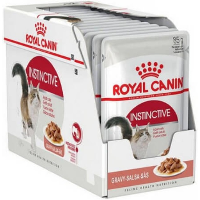 Royal Canin Feline Υγιεινή διατροφή Wet adult instinctive gravy για ενήλικες γάτες