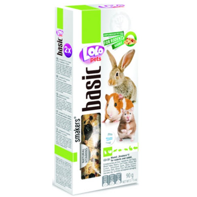 Lolo pets smakers κουνέλι/τρωκτικών μούσλι μία λουχαδιά πλούσια σε φυτικές ίνες και βιταμίνες Lolo pets smakers κουνέλι/τρωκτικών μούσλι μία λουχαδιά πλούσια σε φυτικές ίνες και βιταμίνες