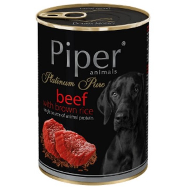 Dolina Piper Platinum Μονοπρωτεινική τροφή για ενήλικα σκυλιά με Βοδινό & Καστανό Ρύζι