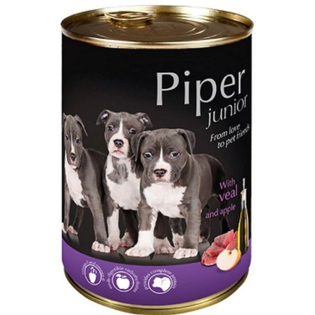 Dolina Piper Junior υγιεινή τροφή για κουτάβια με μοσχάρι & μήλο Dolina Piper Junior υγιεινή τροφή για κουτάβια με μοσχάρι & μήλο