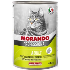 Morando professional cat πατε βοδινό & λαχανικά 400gr