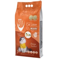 Van cat 100% Φυσικός, λευκός μπεντονίτης μεσαίου κόκκου με άρωμα πορτοκάλι 5kg - 5,9lt