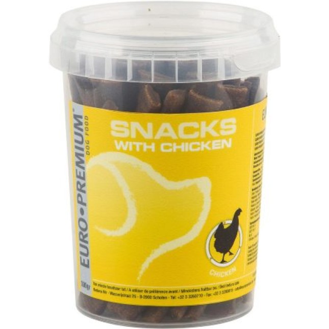 EuroPremium snacks με κοτόπουλο 300gr EuroPremium snacks με κοτόπουλο 300gr