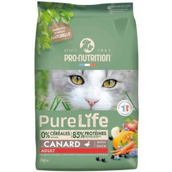 Pro-nutrition flatazor pure life πλήρης τροφή για ενήλικες γάτες με πάπια 2kg Pro-nutrition flatazor pure life πλήρης τροφή για ενήλικες γάτες με πάπια 2kg
