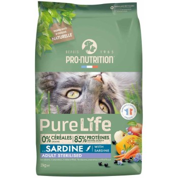 Pro-nutrition flatazor pure life πλήρης τροφή για στειρωμένες ενήλικες γάτες με σαρδέλα 2kg Pro-nutrition flatazor pure life πλήρης τροφή για στειρωμένες ενήλικες γάτες με σαρδέλα 2kg