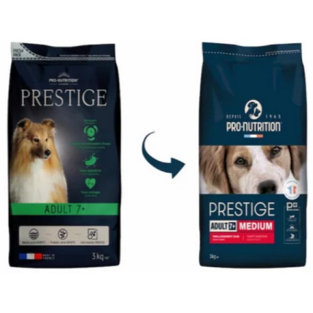 Pro-nutrition flatazor prestige πλής τροφή για ενήλικες σκύλους όλων των φυλών, άνω των 7 ετών Pro-nutrition flatazor prestige πλής τροφή για ενήλικες σκύλους όλων των φυλών, άνω των 7 ετών