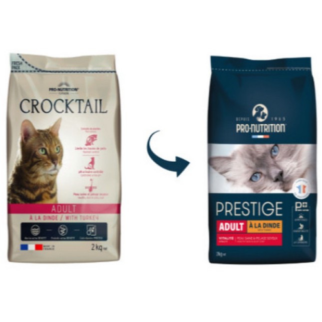 Pro-nutrition Prestige πλήρης τροφή για ενήλικες γάτες με γαλοπούλα