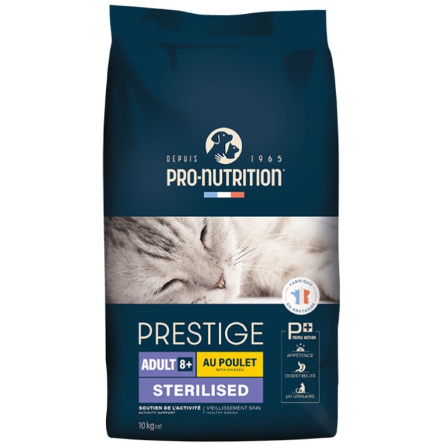 Pro-nutrition Prestige adult υπέρβαρες ή στειρωμένες γάτες άνω των 8 ετών 10kg Pro-nutrition Prestige adult υπέρβαρες ή στειρωμένες γάτες άνω των 8 ετών 10kg