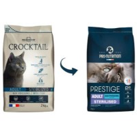 Pro-nutrition Prestige πλήρης τροφή για ενήλικες στειρωμένες ή υπέρβαρες γάτες με ψάρι