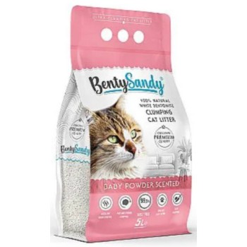 Bentysandy άμμος γάτας baby powder 5lt Bentysandy άμμος γάτας baby powder 5lt