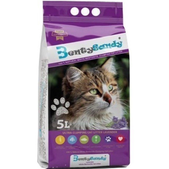 Bentysandy άμμος γάτας λεβάντα 5lt Bentysandy άμμος γάτας λεβάντα 5lt