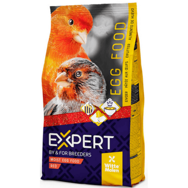 Witte molen Expert red eggfood moist original,αυγοτροφή ωδικών 10kg Witte molen Expert red eggfood moist original,αυγοτροφή ωδικών 10kg
