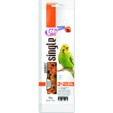 Lolo pets smakers παπαγαλάκι με weekend style με φρούτα 45g Lolo pets smakers παπαγαλάκι με weekend style με φρούτα 45g