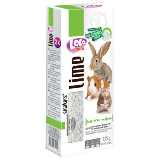 Lolo pets smakers Rodents Lime-ασβέστιο   135γρ