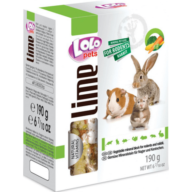 Lolo pets πέτρα με ασβέστιο για τρωκτικά με λαχανικά 190gr Lolo pets πέτρα με ασβέστιο για τρωκτικά με λαχανικά 190gr