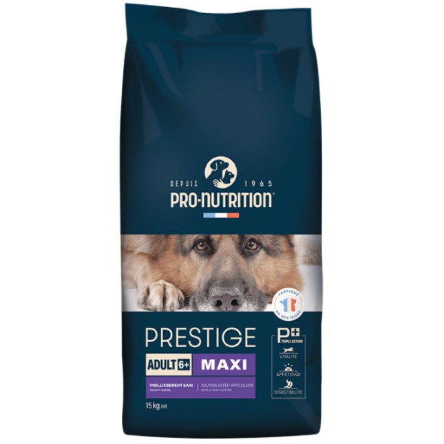 Pro-nutrition prestige  για ενήλικες σκύλους μεγάλων φυλών, άνω των 6ετών + 4 Dentastix 3τμχ Δώρο
