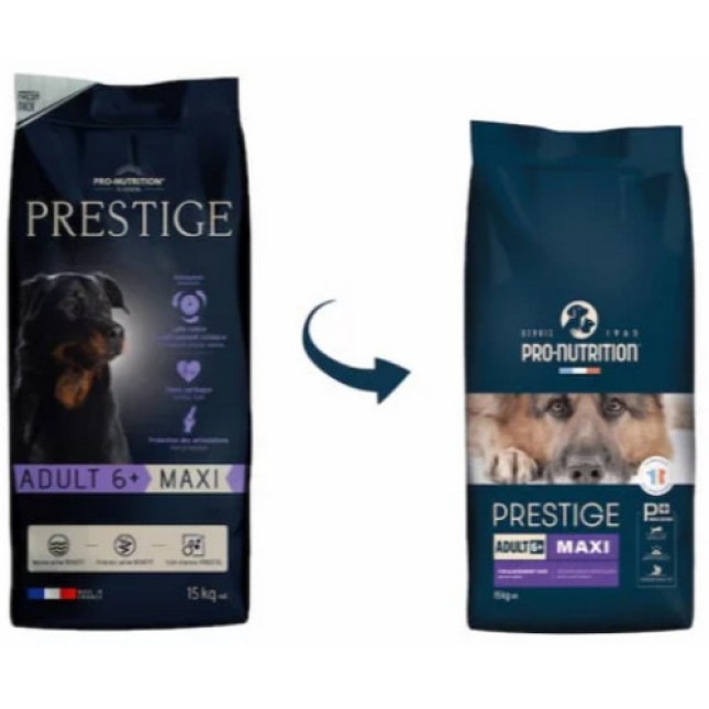 Pro-nutrition prestige  για ενήλικες σκύλους μεγάλων φυλών, άνω των 6ετών + 4 Dentastix 3τμχ Δώρο