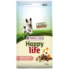 Versele-Laga Happy life Adult Mini Lamb με Αρνί πλήρης τροφή για ζωηρά μικρά ενήλικα σκυλιά