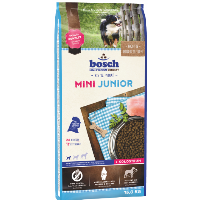 Bosch Junior Mini πουλερικά 15Kg Bosch Junior Mini πουλερικά 15Kg