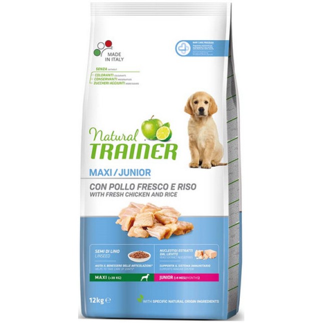Natural Trainer για μεγαλόσωμα νεαρά σκυλιά με κοτόπουλο 12kg Natural Trainer για μεγαλόσωμα νεαρά σκυλιά με κοτόπουλο 12kg