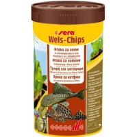 Sera Wels-Chips nature ,βασική τρoφή για ψάρια βυθού, όπως Ancistrus και plecos 250ml