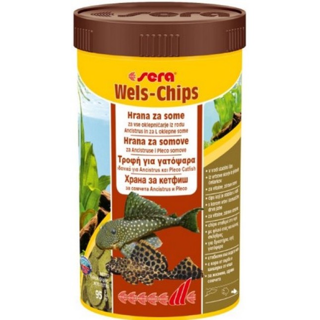 Sera Wels-Chips nature ,βασική τρoφή για ψάρια βυθού, όπως Ancistrus και plecos 250ml Sera Wels-Chips nature ,βασική τρoφή για ψάρια βυθού, όπως Ancistrus και plecos 250ml