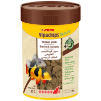 Sera Vipachips nature , βασική τροφή αποτελούμενη από φλίδες με εντόμα 4% για ψάρια βυθού 250ml
