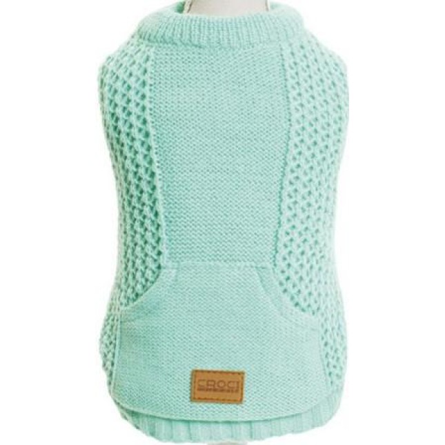 Croci Sweater turquoise πουλόβερ σκύλου 25cm. Croci Sweater turquoise πουλόβερ σκύλου 25cm.