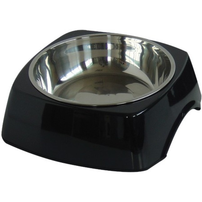 Croci μπολ τροφής- νερού μαύρο 700ml / 22cm Croci μπολ τροφής- νερού μαύρο 700ml / 22cm