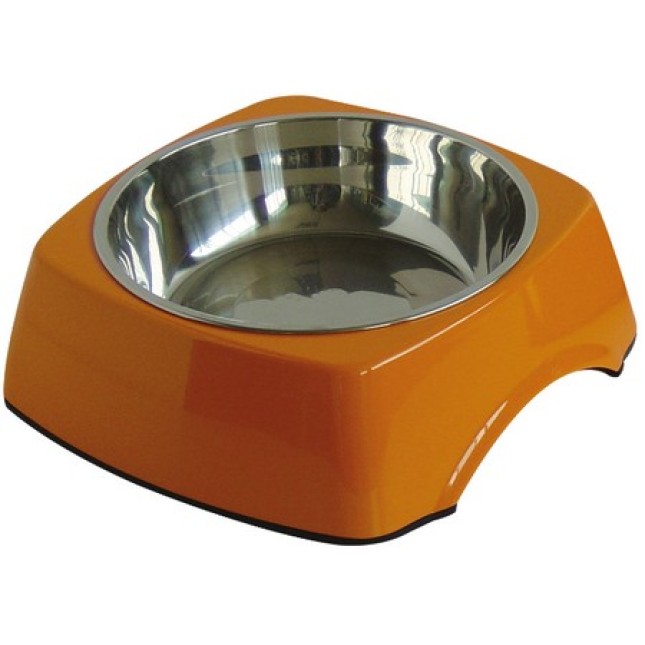 Croci μπολ τροφής- νερού πορτοκαλί 160ml / 14cm Croci μπολ τροφής- νερού πορτοκαλί 160ml / 14cm