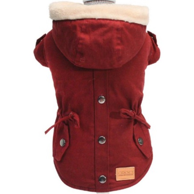 Croci μπορντό μπουφάν parka 40cm Croci μπορντό μπουφάν parka 40cm