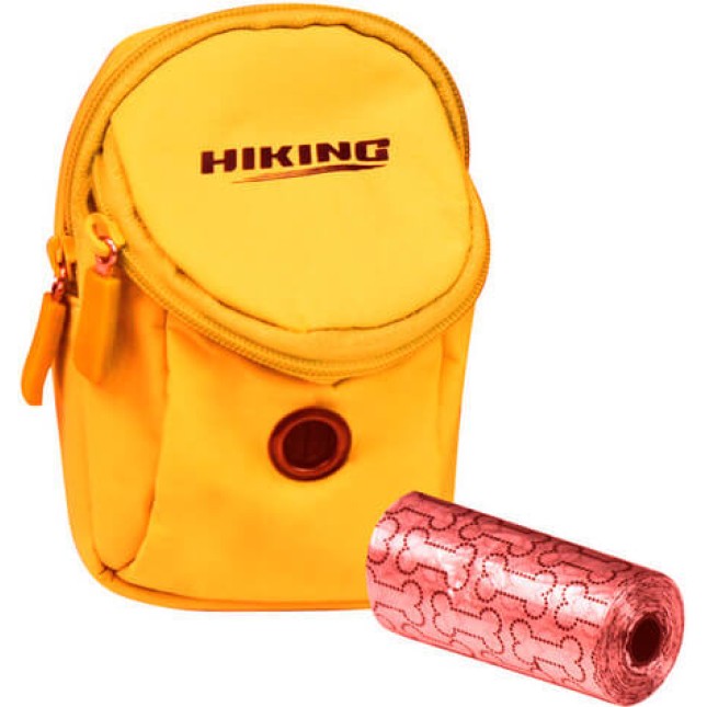 Croci Hiking smart-τσαντάκι για σακούλες orange with roll