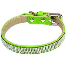 Croci περιλαίμιο Collar vanity strass πράσινο 1,5x35cm Croci περιλαίμιο Collar vanity strass πράσινο 1,5x35cm