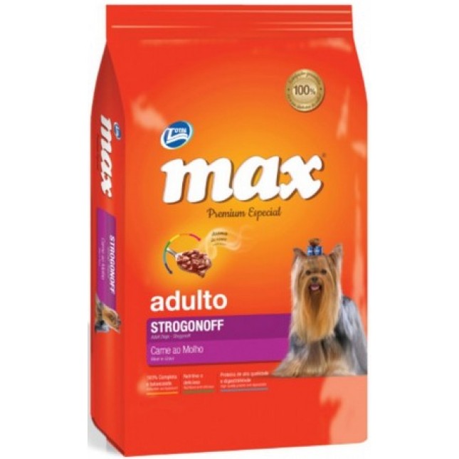 Max Special Adult Strogonoff 100% πλήρης και ισορροπημένη τροφή 15kg Max Special Adult Strogonoff 100% πλήρης και ισορροπημένη τροφή 15kg