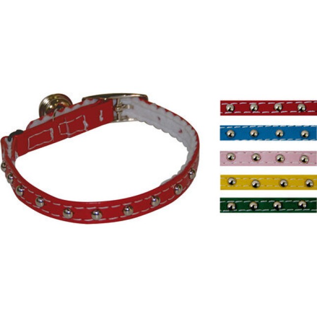 Croci περιλαίμιο γάτας δερμάτινο with studs Croci περιλαίμιο γάτας δερμάτινο with studs