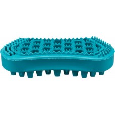 Trixie βούρτσα μασάζ, φυσικό λάστιχο, 6x12cm turquoise Trixie βούρτσα μασάζ, φυσικό λάστιχο, 6x12cm turquoise