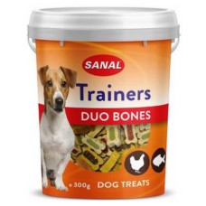 Sanal dog trainer Duo Bones μαλακό σνακ με κοτόπουλο & σολομό  ιδανικό για επιβράβευση