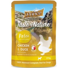 Prince Paleo τροφή για κουτάβια φακελάκι κοτόπουλο /πάπια 375g