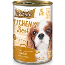 Prince κονσέρβα σκύλου κοτόπουλο με λαχανικά σε σάλτσα  415g