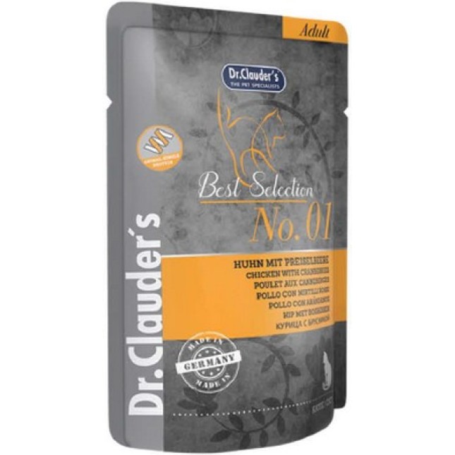 Dr.Clauder's DC Best Selection Adult No 1  Κοτόπουλο με μούρα 85g