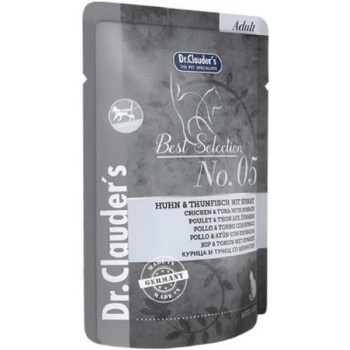 Dr.Clauder's DC Best Selection Adult No 5 Κοτόπουλο και Τόνος με σπανάκι Dr.Clauder's DC Best Selection Adult No 5 Κοτόπουλο και Τόνος με σπανάκι